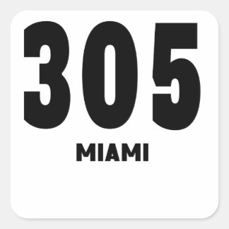 Adesivo Quadrado 305 Miami