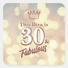 Adesivo Quadrado 30 e fabuloso