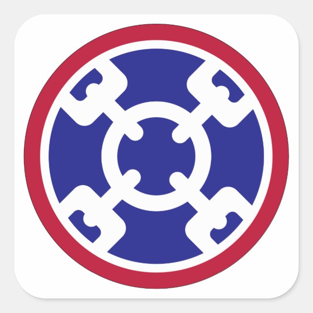 Adesivo Quadrado 310º Comando de Sustentação (Frente)