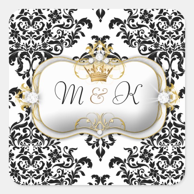 Adesivo Quadrado 311 Ciao Bella & Lovey Dovey Damask (Frente)