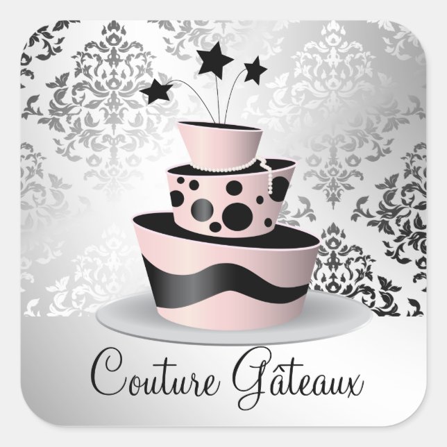 Adesivo Quadrado 311 Couture Gâteaux (Frente)
