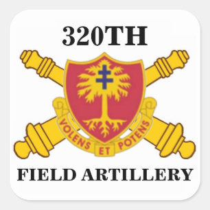 Adesivo Quadrado 320.o CAMPO ARTILLERY STICKERS