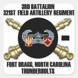 Adesivo Quadrado 3-321 FAR Autocolantes de canhão