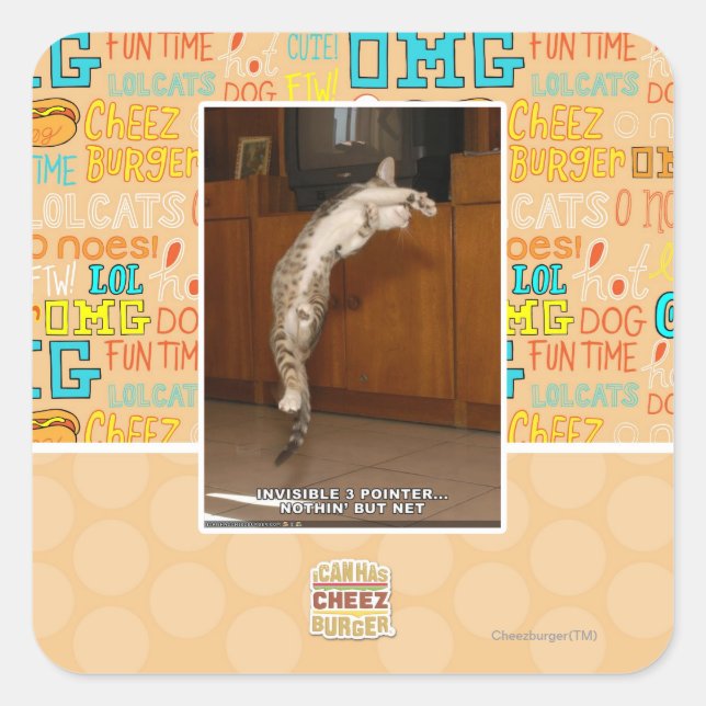 Adesivo Quadrado 3 ponteiro invisível (Frente)