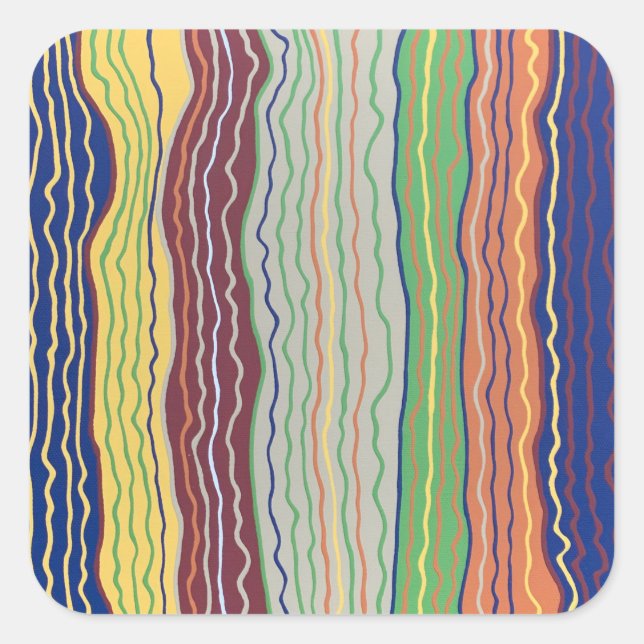 Adesivo Quadrado 3 Stickers Modernos (Frente)