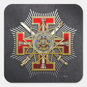 Adesivo Quadrado 3ó Grau: Inspector Geral grande soberano