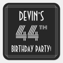 44 Festa de aniversário: Estilo e nome personaliza