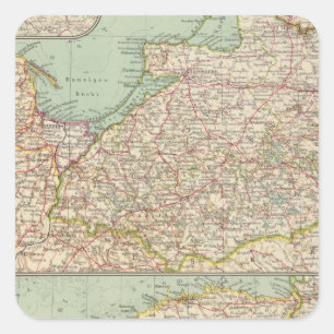 Adesivo Quadrado 58 Prússia do leste, Estados Bálticos