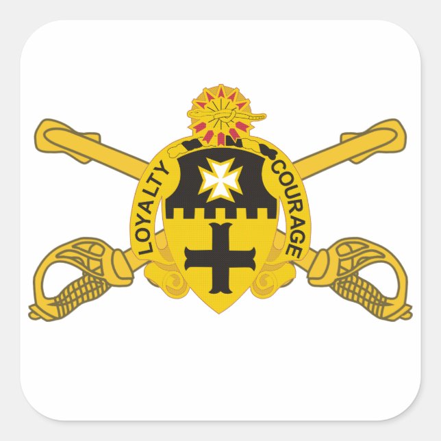 ADESIVO QUADRADO 5 CAVALRY REGIMENT DUI/CROSSKERS (Frente)