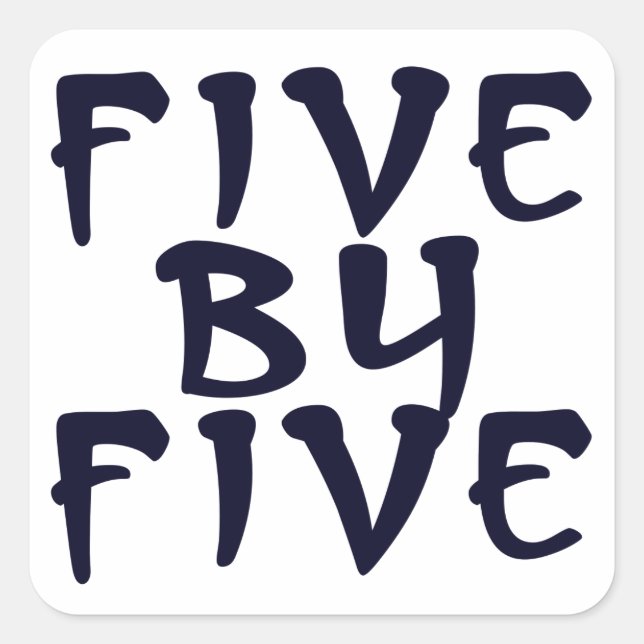 Adesivo Quadrado 5 x 5 (Frente)