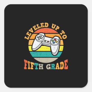 Adesivo Quadrado 5th Grade Teacher Level Up To Fifth Grade