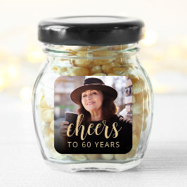 Adesivo Quadrado 60ª Festa de aniversário de torcida por fotos