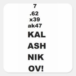 Adesivo Quadrado 7.62x39