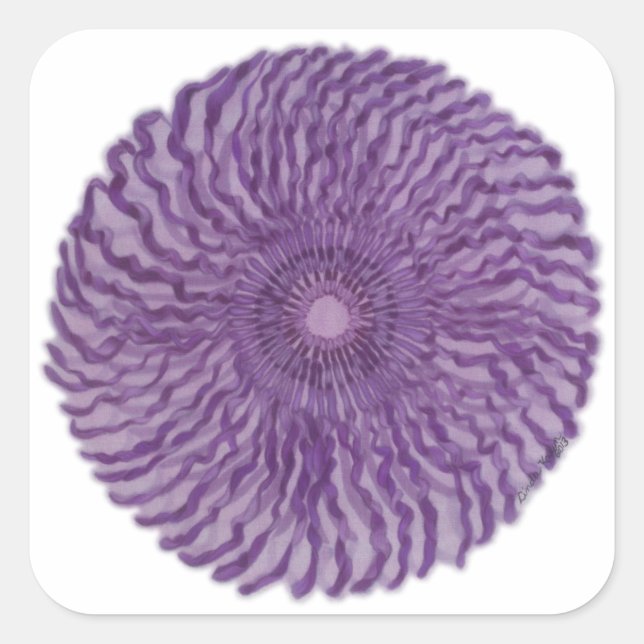 Adesivo Quadrado 7 Chakra Art - #2 (Frente)