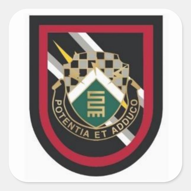 ADESIVO QUADRADO 7 PSYOPS BATTALION FLASH/DUI STICKERS (Frente)