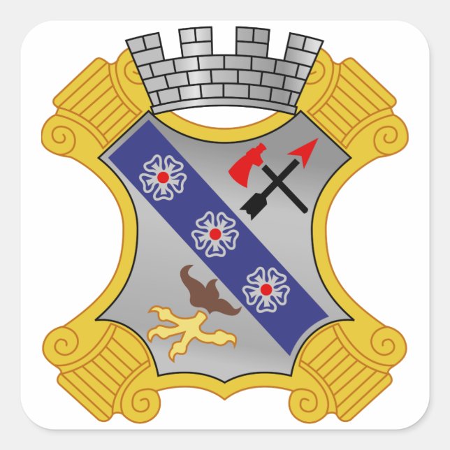 Adesivo Quadrado 8º Regimento de Infantaria - DUI (Frente)