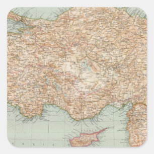 Adesivo Quadrado 8889 Turquia, Síria, Palestina