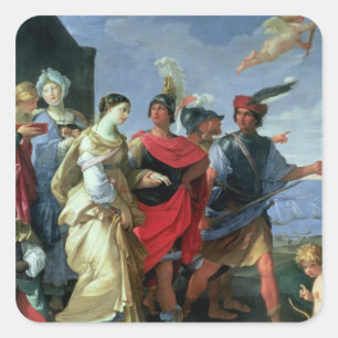 Adesivo Quadrado A abducção de Helen, c.1626-31