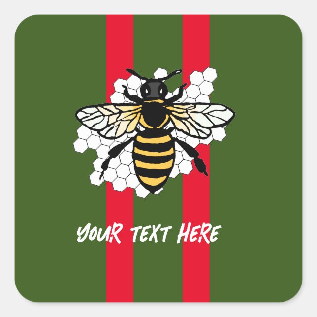 Adesivo Quadrado A abelha (Frente)
