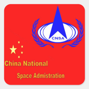 Adesivo Quadrado A administração nacional do espaço de China - C