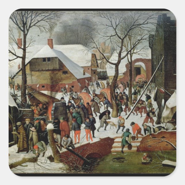 Adesivo Quadrado A Adoração do Magi (Frente)