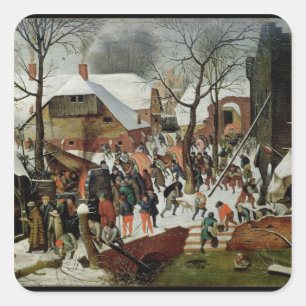 Adesivo Quadrado A Adoração do Magi