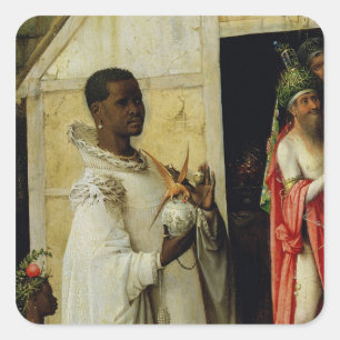 Adesivo Quadrado A Adoração do Magi