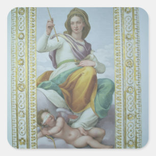 Adesivo Quadrado A alegoria da castidade (fresco)