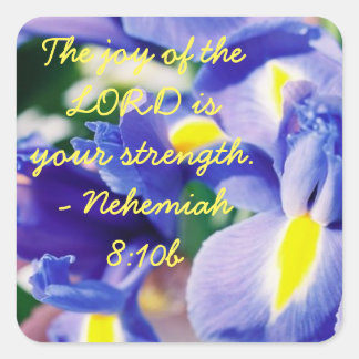 Adesivo Quadrado A alegria do LORD