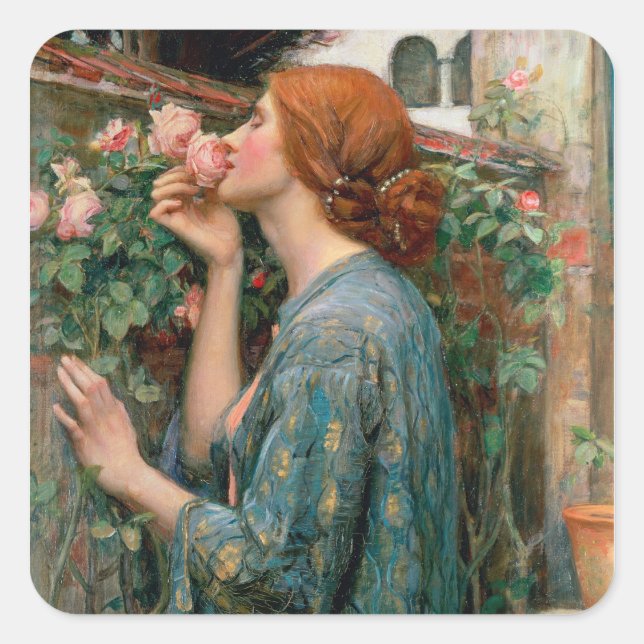 Adesivo Quadrado A Alma da Rosa, 1908 (Frente)