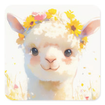 A Alpaca Coroada de Flores