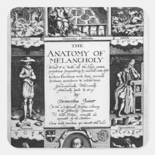 Adesivo Quadrado A anatomia da melancolia