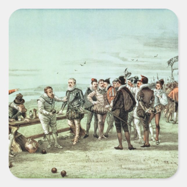 Adesivo Quadrado A Armada de 1888 na Visão (Frente)