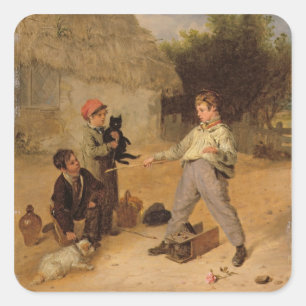 Adesivo Quadrado A Armadilha de Rato (óleo no painel)