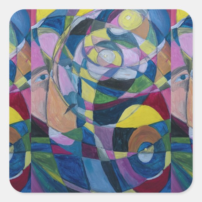 ADESIVO QUADRADO A ARTE PULA REILLY. (Frente)