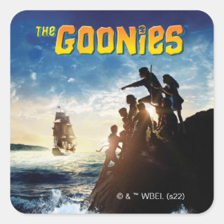 Adesivo Quadrado A Arte Teatral do Navio Pirata dos Goonies