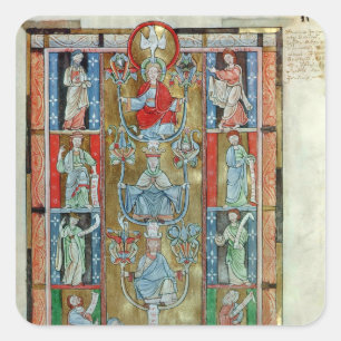 Adesivo Quadrado A árvore de Jesse