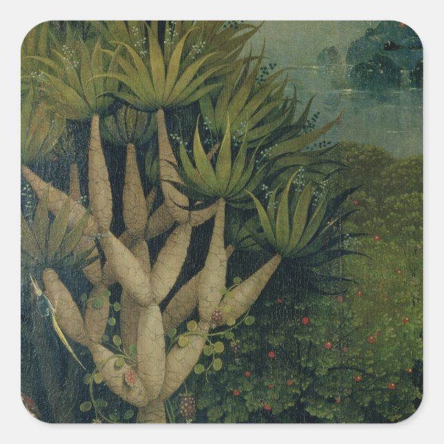 Adesivo Quadrado A árvore do conhecimento do bem e do Mau (Frente)