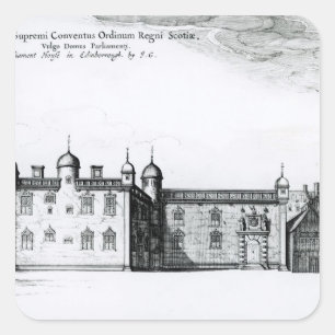 Adesivo Quadrado A Assembleia Parlamentar de Edimburgo