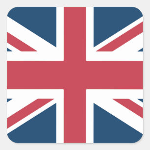 Adesivo Quadrado A Bandeira Britânica Union Jack
