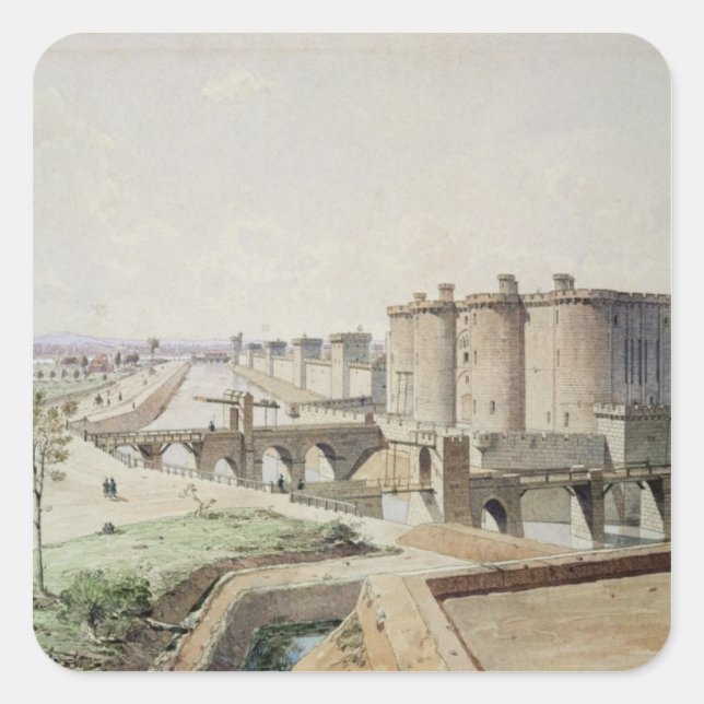 Adesivo Quadrado A Bastilha em 1420 (Frente)