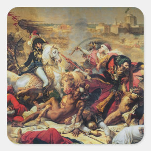 Adesivo Quadrado A batalha de Aboukir, o 25 de julho de 1799