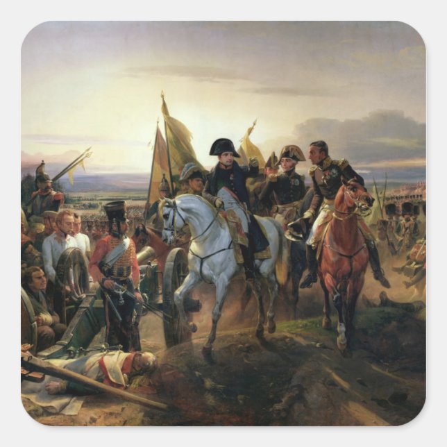 Adesivo Quadrado A Batalha de Friedland, 14 de junho de 1807 (Frente)