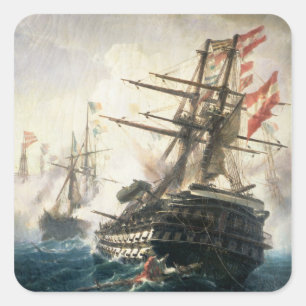 Adesivo Quadrado A Batalha de Lissa