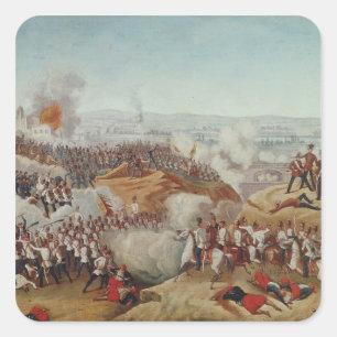Adesivo Quadrado A batalha de magenta, o 4 de junho de 1859, c.1859