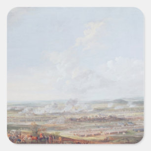 Adesivo Quadrado A batalha de Rocoux, o 11 de outubro de 1746, 1784