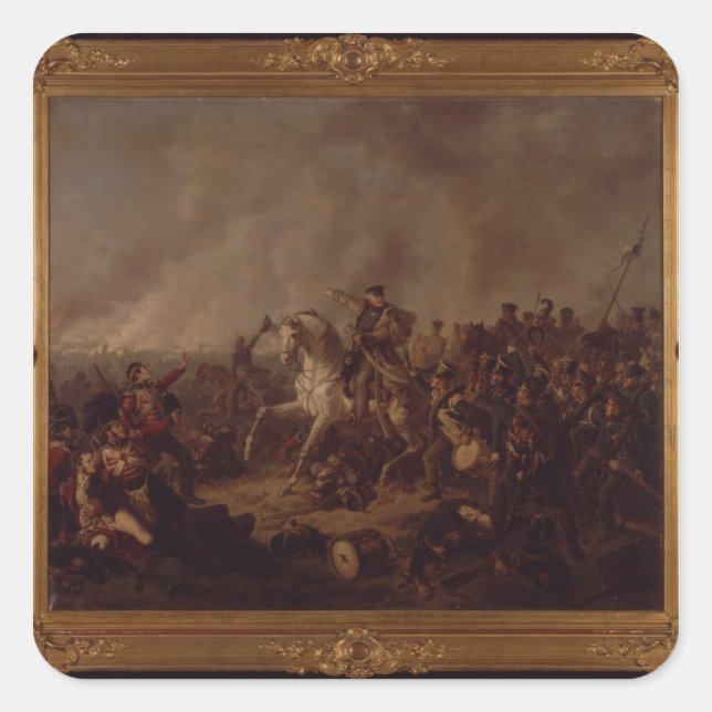 Adesivo Quadrado A Batalha de Waterloo (Frente)