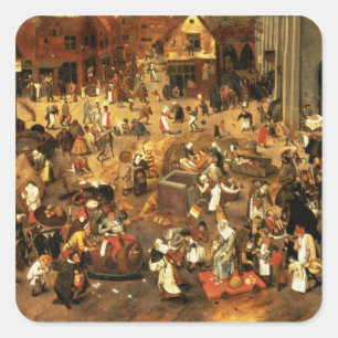 Adesivo Quadrado A batalha entre o carnaval e emprestada