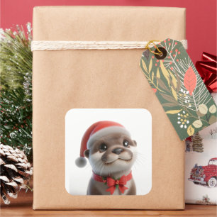 Adesivo Quadrado A Bela Tarte de Natal
