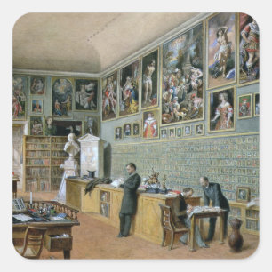 Adesivo Quadrado A biblioteca